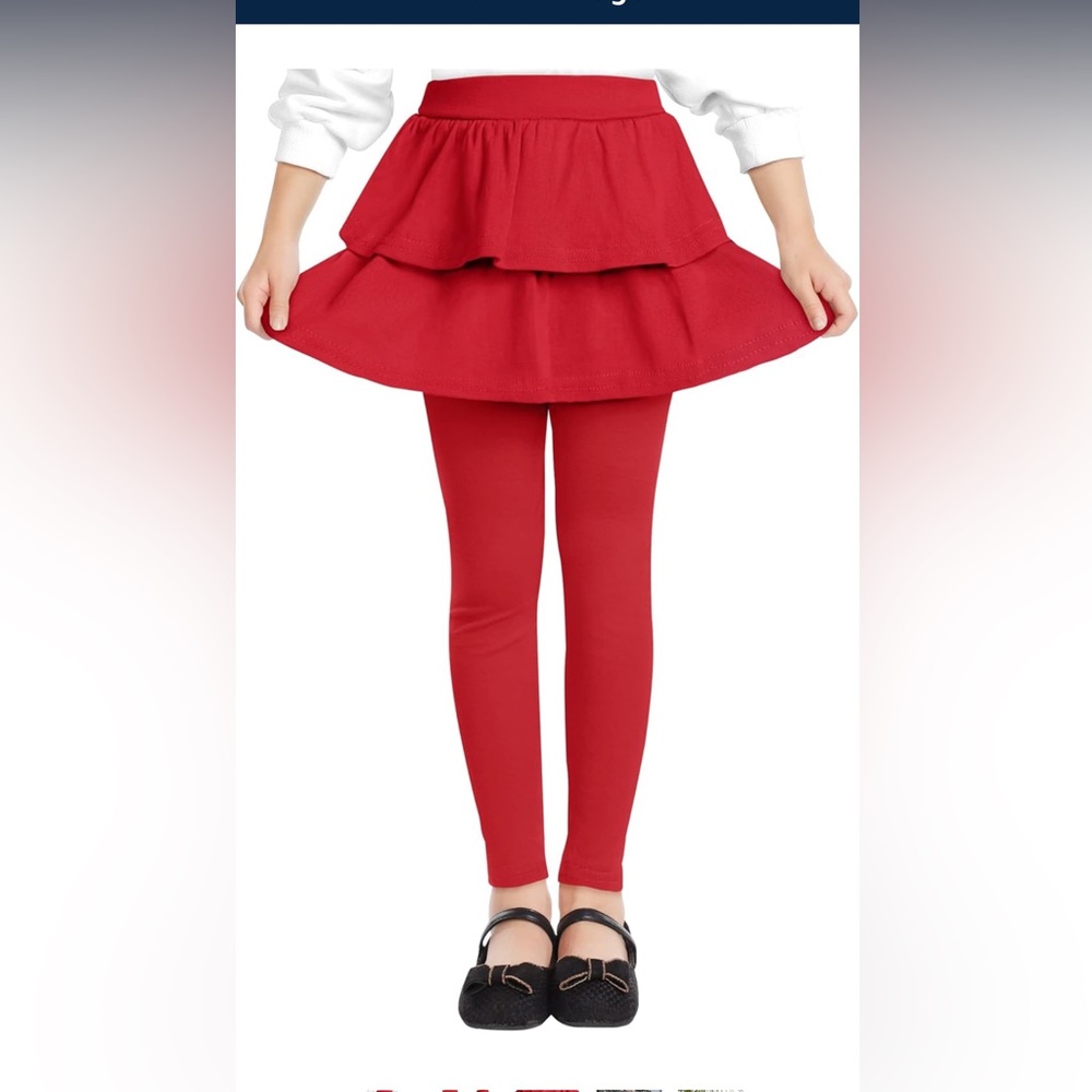 Amazon Girls Leggings with Skirt Toddler Tutu Pants for Girls